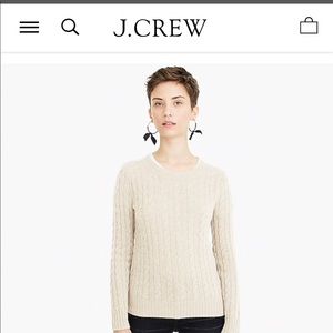 J Crew Cable Knit Sweater